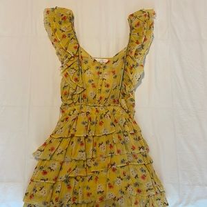 LoveShackFancy Floral Print Dress Size Small